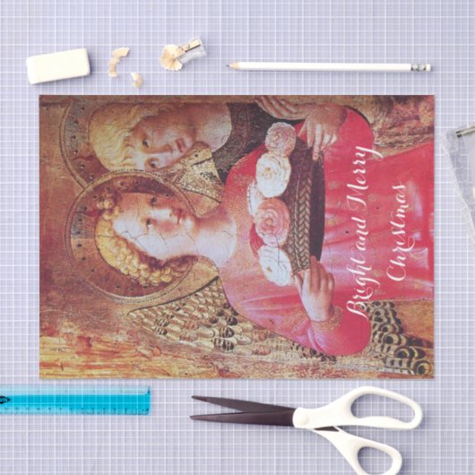 ANGEL MET ROZEN EN ARCHANGEL GABRIEL TISSUEPAPIER (Craft)