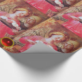 ANGEL MET ROZEN EN RODE BLAUWE GEMSTONEN CADEAUPAPIER (Hoek)