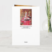 ANGEL MET ROZEN FEESTDAGEN KAART (Achterkant)