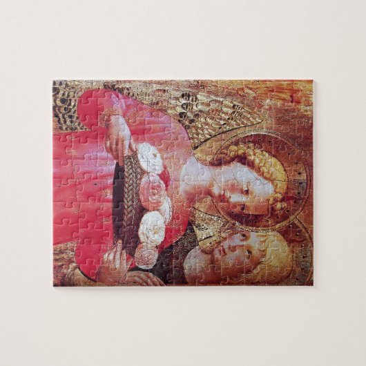 ANGEL MET ROZEN LEGPUZZEL (Horizontaal)