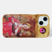 ANGEL MET ROZEN MONOGRAM Case-Mate iPhone CASE (Achterkant (horizontaal))