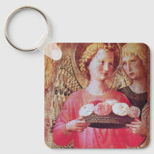 ANGEL MET ROZEN SLEUTELHANGER