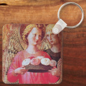 ANGEL MET ROZEN SLEUTELHANGER (Achterkant)