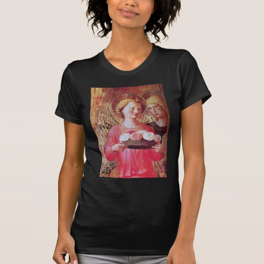 ANGEL MET ROZEN T-SHIRT (Voorkant)