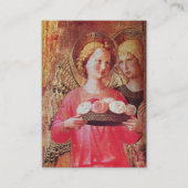 ANGEL MET ROZEN VISITEKAARTJE (Achterkant)