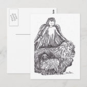 Angel met Sheep en Lion Briefkaart (Voorkant / Achterkant)