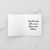  Angel met Tree Holiday Kaart (Binnen)