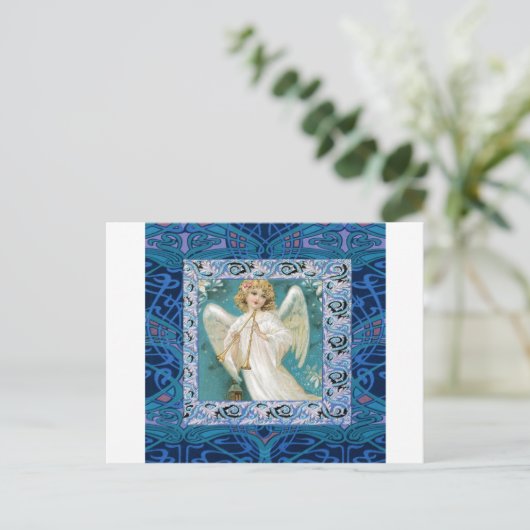 Angel met Trumpet Briefkaart (Staand voorkant)