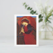 Angel met Trumpet, Burne Jones Briefkaart (Staand voorkant)