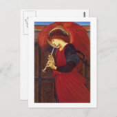 Angel met Trumpet, Burne Jones Briefkaart (Voorkant / Achterkant)