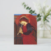 Angel met Trumpet, Burne-Jones Fine Art Briefkaart (Staand voorkant)