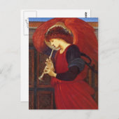 Angel met Trumpet, Burne-Jones Fine Art Briefkaart (Voorkant / Achterkant)