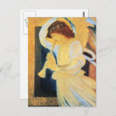 Angel met Trumpet, Burne-Jones Fine Art Briefkaart (Voorkant / Achterkant)