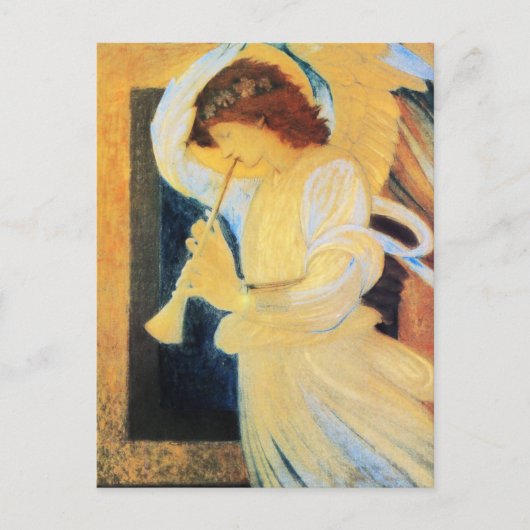 Angel met Trumpet, Burne-Jones Fine Art Briefkaart (Voorkant)