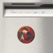 Angel met Trumpet, Burne-Jones Fine Art Magneet (Insitu (Vaatwasser))