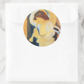 Angel met Trumpet, Burne-Jones Fine Art Ronde Sticker (Tas)