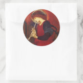 Angel met Trumpet, Burne Jones Ronde Sticker (Tas)