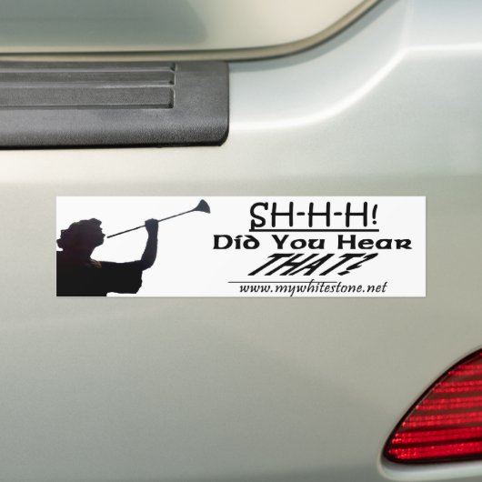 ANGEL MET TRUMPET LT BUMPERSTICKER (Op auto)
