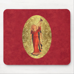 Angel met Trumpet Muismat