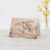 Angel met twee kinderen, Francesco Bartolozzi, Kaart (Gele Bloem)