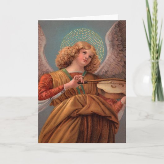 Angel met Violin Note Kaart (Voorkant)