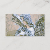 Angel met Wings en Rozen Visitekaartje (Voorkant)