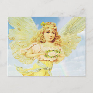 Angel met Wreath Briefkaart