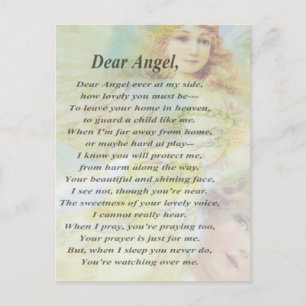Angel met Wreath Briefkaart