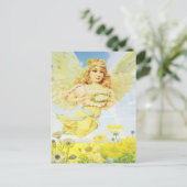 Angel met Wreath Briefkaart (Staand voorkant)