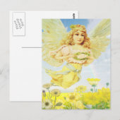 Angel met Wreath Briefkaart (Voorkant / Achterkant)