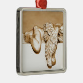 Angel Metalen Ornament (Rechts)