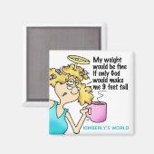 Angel Midge's Funny Diet Weight  Verlies Magneet (Voorkant / Achterkant)