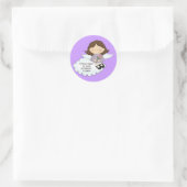 Angel Miracles Ronde Sticker (Tas)