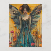 Angel Mixed Media Collage Briefkaart (Voorkant)