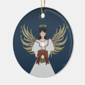 Angel Moderne Neutrale Krans Vleugels Halo Sterren Keramisch Ornament (Links)
