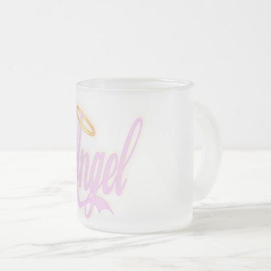 Angel - Mok van glas, voorgevroren (Voorkant rechts)