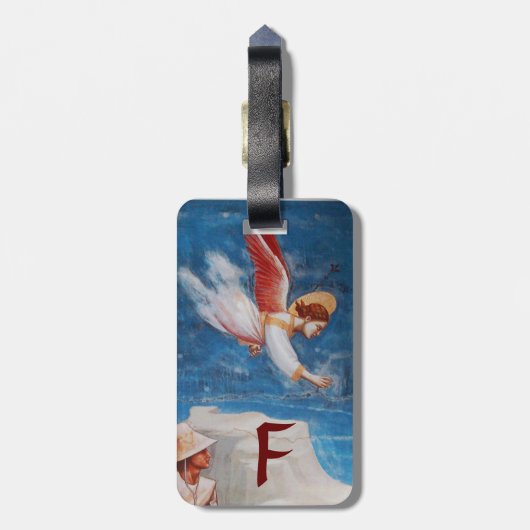 ANGEL MONOGRAM/ST JOACHIM'S DROOM BAGAGELABEL (Achterkant verticaal)