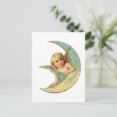 Angel Moon Briefkaart (Staand voorkant)