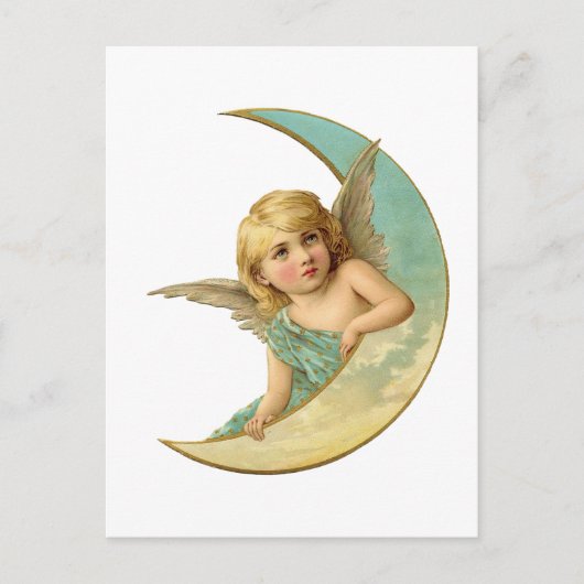Angel Moon Briefkaart (Voorkant)