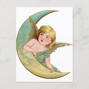 Angel Moon Painting Briefkaart