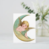 Angel Moon Painting Briefkaart (Staand voorkant)