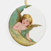 Angel Moon Painting Keramisch Ornament (Voorkant)