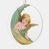 Angel Moon Painting Keramisch Ornament (Links)