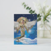 Angel Moon Wings Prachtige Fantasy Art Briefkaart (Staand voorkant)