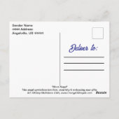 Angel Moon Wings Prachtige Fantasy Art Briefkaart (Achterkant)