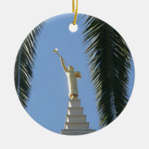 Angel Moroni Ceramic Ornament