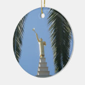 Angel Moroni Ceramic Ornament (Links)