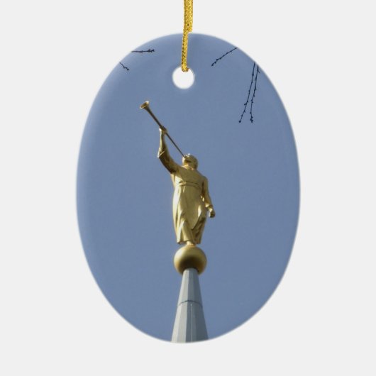 Angel Moroni Ceramic Ornament (Voorkant)