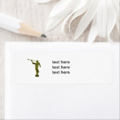 Angel Moroni LDS Etiket (Insitu)