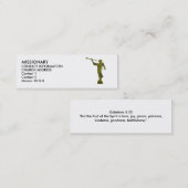 Angel MORONI LDS MISSIONARY CARDS Mini Visitekaartje (Voorkant / Achterkant)